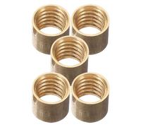 RORPOIR Pool Cue Tips Replacement Kit 5PCS Copper Screw-On Large Head 10mm Diameter for Pool Stick Repair and Maintenance