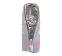 RORPOIR Portable Insulated Bottle Bag for Travel Compact Thermal Warmer for Breastfeeding Moms Adaptable Lightweight Design for Daycare Outdoor Activities Unicorn Grey