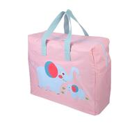 RORPOIR Portable Pink Oxford Cloth Sundries Storage Container with Two Carrying Handles, Thicken Clothes Pouch for Saving Space and Can be Placed the Bed, for Kindergarten Quilt