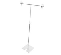 RORPOIR Portable Stainless Steel Backdrop Frame Stand for Photography with Lightweight Mini Photography Tool Using Pvc Background Backdrop Paper Or Posters