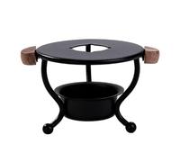 RORPOIR Portable Wax Warmer Wax Melting Stove Iron Tripod Style Double-ear Handle Design Anti-rust Hands-free for Home DIY Arts Crafts