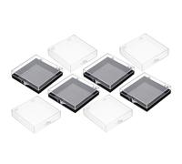 RORPOIR Press on Nails Pp Packaging Case Storage Box 8pcs Square Flip Lid