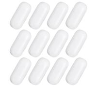 RORPOIR Ptfe Magnetic Stir Bars Corrosion Resistant White 12pcs Stirring Rods with Wide Compatibility and Easy Maintenance for Laboratory Use for Heating Stirrers and High-frequency Lab
