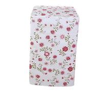 RORPOIR Quick-drying Non-slip Waterproof Washing Machine Top Cover Red Flower Pattern Roll Top Style b