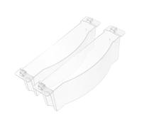 RORPOIR Range Hood Oil Catcher for Cooker Hood Oil Tray Rear Grease Collector Universal Thickened Plastic 2pcs
