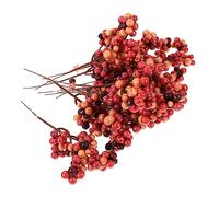 RORPOIR Realistic Artificial Christmas Berry Branches 12 Pack Home Decor Orange Berries Sturdy Longevity for Holiday Setup Photography Props