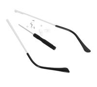 RORPOIR Replacement Glasses Temple Arms with Spring Hinge, Metal Silver | Glasses Arms Replacement, Single-tooth Attachment, Return-to-shape Elasticity, Rust Resistant, Adults DIY Repair