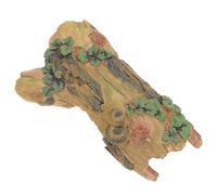 RORPOIR Reptile Hide Tree Trunk Hideout for Snakes and Lizards, Hollow Resin Log Providing Shelter and Hiding Spot, Habitat Decor for Climbing and Concealment