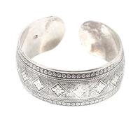 RORPOIR Retro Wide Open Bracelet for Women Adjustable Chunky Cuff Bangle Smooth Polished Surface Comfortable Wrist Jewelry Gift