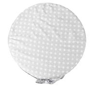 RORPOIR Round Non-Slip Baby Dining Chair Cushion Comfortable Heightening Pad for Kids 32cm Diameter 8cm Thick Silver Star Design for Home Use