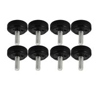 RORPOIR Rubber Treadmill Accessories and Universal Ground Adaptation 8pcs Leveling Pads with 12mm Screws, Featuring Shock Absorption for Exercise Equipment, for Home Gym and Fitness