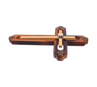 RORPOIR Rustic Wooden Cross Christian Home Decoration Wall Decor with Smooth Rounded Corners and Handpolished Finish, Lightweight for Living Room or Desk with Artistic Design Appeal