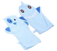 RORPOIR Shower Mittens Scrubbing Mitt 2Pcs Cotton Lightweight Design Perfect for Back and Chest Cleaning
