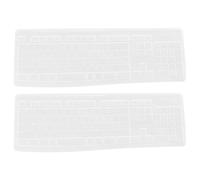 RORPOIR Silicone Keyboard Film 2pcs Protective Keyboard Cover Compatible with Logitech MK270 Transparent Good Toughness Water Dust Resistant
