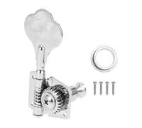 RORPOIR Silver Bass String Tuning Pegs Steel Plate and Iron Material Guitar Machine Heads Replacement to Sound for Electric Bass Guitars