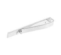 RORPOIR Silver Copper Tie Clip for Men with Hollow Cross Design, Non Slip and Secure Hold Minimalist Tie Bar, for Business and Wedding Formal Wear