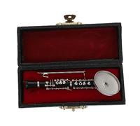 RORPOIR Simulation Oboe Model Ornament for Home and Office Decor Miniature Oboe Figure Black Case and for Musicians and Music Lovers