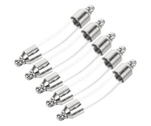 RORPOIR Small Glass Bottles Silver Metal Cap 5pcs with Screw Lid Decorative Glass Vials for Holding Soil and Leaves for DIY Crafts and Jewelry Making