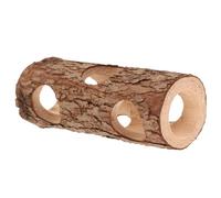 RORPOIR Small Wooden Hamster Hideout Tunnel for Guinea Pigs and Rats Natural Wood Chew Safe Sleeping Cave and Hideaway for Small Animals Easy to Integrate into Cage Habitat