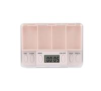 RORPOIR Smart Electronic Reminder Pill Box Medication Box Alarm Clock Taking Medicine Reminder Portable Plastic Compartments Case for Elderly Use