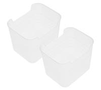 RORPOIR Space-saving Refrigerator Side Door Box 2 Pcs Storage Organiser Plastic Containers for Fridge Easy Access