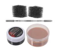 RORPOIR Special Effect Makeup Wax Set for Festival and Halloween, Create Realistic Wound Effects with Plastic and Stainless Steel Tools, Professional Skin Wax Kit for Party Makeup