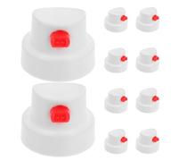 RORPOIR Spray Paint Nozzles 10 Pack with PE Material for Graffiti Artists and Touchup Paint Jobs Featuring Waterproof Button