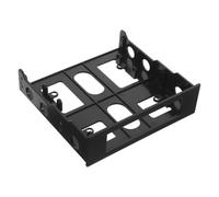 RORPOIR SSD Bracket 5.25 to 3.5 Mounting Bracket Adapter with Shock Absorption for Maintenance Projects and Computer Storage Upgrade Black Open Hollow Design