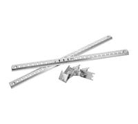 RORPOIR Stainless Steel Refrigerator Slides Adjustable Freezer Shelf Clips for Kitchen and Rv Fridges Shelf Support Bars for Cold Cabinet Organization