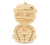 RORPOIR Teeth Storage Holder Baby Keepsake Box First Tooth Collection Container Baby Tooth Holder Sturdy Portable Smooth for Boys and Girls