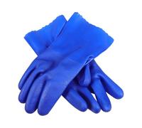 RORPOIR Thickened PVC Oil Resistant Work Gloves for Outdoor Labour Use