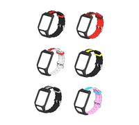 RORPOIR Three-Bead Wave Silicone Watch Strap Replacement Wristband Two-Colour Ergonomic Design Compatible for Tomtom Runner 3 Watch Accessories