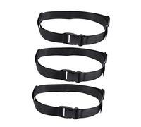 RORPOIR Toddler Airplane Travel Essentials 3pcs Baby Feeding Chair Belt Harness Set Adjustable High Chair Belt Strap in Black Polyester, Easy to Disassemble and Portable, Suitable