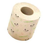 RORPOIR Toilet Paper Roll Bamboo Fiber with Panda Prints Natural Patterned Fancy Toilet Paper Tissue for Kitchen and Offices