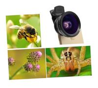 RORPOIR Universal 2 in 1 Smartphone Camera Lens 0.45x Distortionless Super Wide Angle 12.5x Macro Telephoto Lens Made of Acrylic and Aluminium Alloy Compatible with Mobile Phones