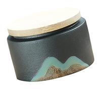 Rorpoir Vintage Style Ceramic Tea Storage Canister - Airtight Jar for Loose Tea and Sugar - Elegant Kitchen Storage Solution