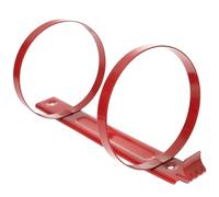RORPOIR Wall Fire Extinguisher Bracket Iron Holder Polished Surface in Red, Simple Design Wall-Mounted Fire Extinguisher Hanger for Secure Safety and Easy Installation