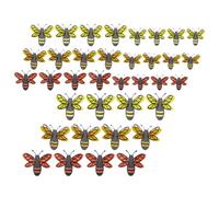RORPOIR Wall Stickers Bee Wall Decals Removable Paper Bee Shape Iridescent 36pcs 3D Easy to Use and Clean for Photography Background or Holiday Celebration Decoration