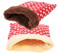 RORPOIR Warm Cotton Pet Sleep Nest for Small Animals like Mice and Squirrels, Soft Bedding for Pet Carriers and Couch Use, Printed Design with Lovely Colours, for Color
