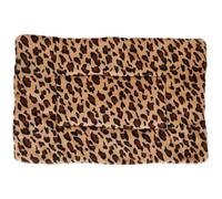 RORPOIR Warm Thickened Leopard Print Pet Bed Mat Small Size, Insulated Dog and Cat Blanket for Seasons, Soft Sofa Throw Blanket for Small Pets