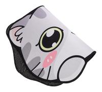 RORPOIR Water Absorbent Feeding Mat Protects Cat's Paws Lovely Cartoon Cat Design Polyester Fiber Material, Machine Washable for Cats Suitable for Indoor and Outdoor Use