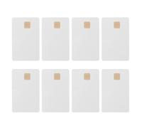 RORPOIR White Pvc Ic Cards 8pcs with At24c02 Chip 2k Memory for Home Access Control Smart Cards Compatible with Printers