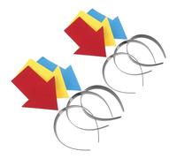 RORPOIR Women’s arrow headband set 6pcs lightweight ABS arrow design headbands for parties and live streaming quirky style hair accessories