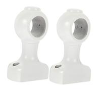 RORPOIR Wooden Curtain Rod Brackets Heavy Duty Wall-Mounted Curtain Rod Holders 2 Pack for Drapery Rods and Window Curtains Easy Installation Sturdy Support for Home Decoration