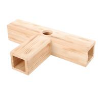 RORPOIR Wooden Guinea Pig House and Hamster Tunnel in Beige for Pet Training and Entertainment, Sturdy Small Animal Hideaway Tunnel to Health and Activity
