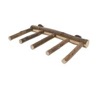 RORPOIR Wooden Natural Wood Material Perch Stand for Parrots and Pet Birds Bird with Fixed Design and Exercise for Playing Time the Cage