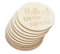 RORPOIR Wooden Pregnancy Progress Marker Set with 11 Pcs Double-Sided Weekly Discs for Graduation Period, Easy to Carry Photography Props for Baby Showers and Maternity Parties