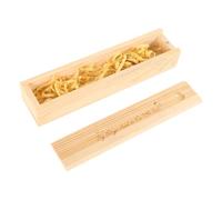 RORPOIR Wooden Pregnancy Test Announcement Box Lidded Keepsake for Shower Storage Case for Female Pregnancy News Slide Lid Wood Box