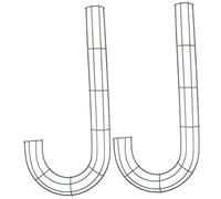 RORPOIR Wreath Shape Frame Candy Cane 2 Pcs 40cm Christmas Wreath Frame for Home Decoration