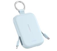RORRY Portable Charger 5000mAh Power Bank with Built-in 2 Cables - Blue